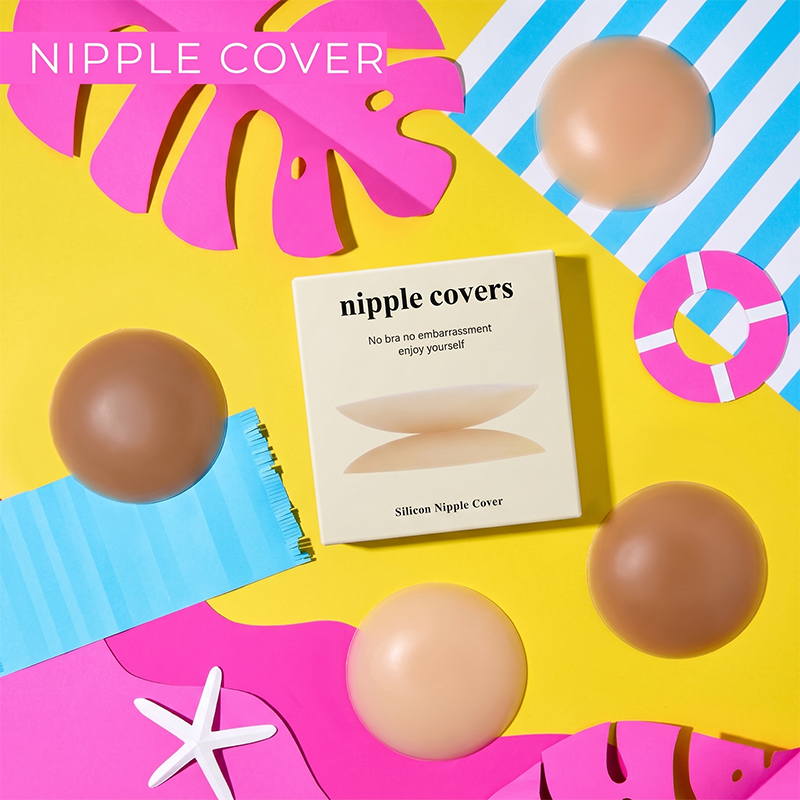 Nipple Cover Pasties - 2er-Pack Unsichtbare Selbstklebende Nippelabdeckungen für Frauen,