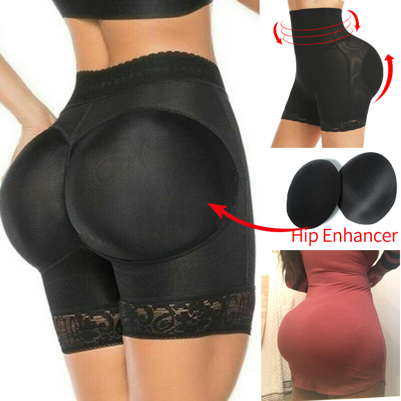 Shapewear Bodysuit Firm - Gepolsterte Damen-Shapewear, Hüftverstärker-Shorts, hohe Taille, Body