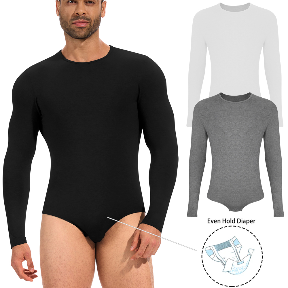 Shapewear Bodysuit Firm - Herren Langarm Body Full Body Shaper